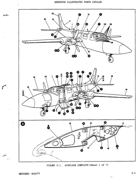 Piper Aerostar Illustrated Parts Catalog (IPC) Download - Air 2 Manuals