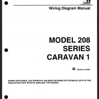 Cessna 208 Caravan Aircraft Wire Diagram Manual Download