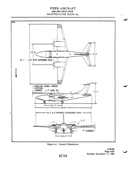 Piper Aerostar 600 Aircraft Maintenance Manuals Download