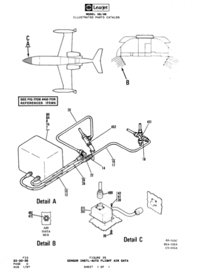 Learjet 35/36 Series Illustrated Parts Catalog (IPC) Download: