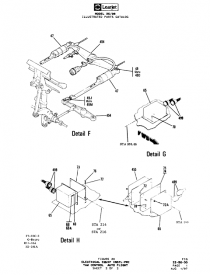 Learjet 35/36 Series Illustrated Parts Catalog (IPC) Download: