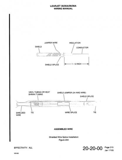 Learjet 35/36 Series Wiring Diagram Manual (WDM) Download