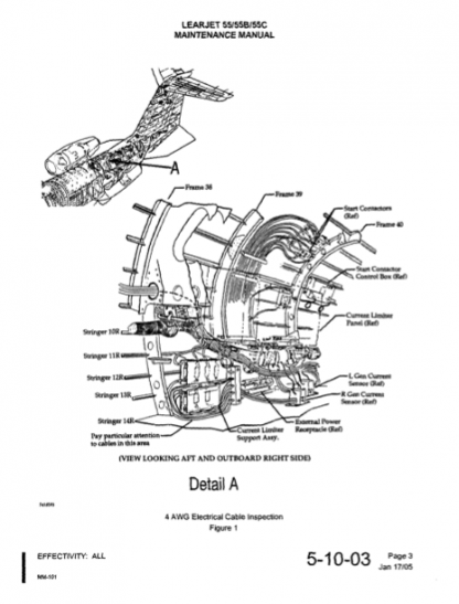 Learjet 55 Series Aircraft Maintenance Manual (AMM) Download