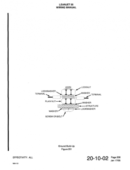 Learjet 55 Series Wire Diagram Manual (WDM) Download