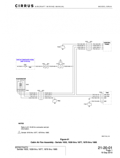 Cirrus SR20 Wire Diagram Manual Download