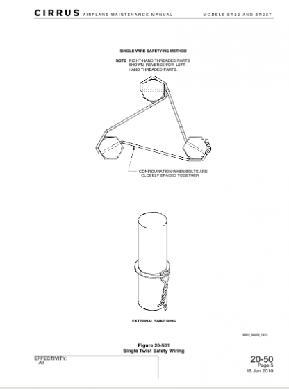 Cirrus SR22 Aircraft Maintenance Manual Download