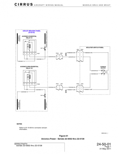 Cirrus SR22 Wire Diagram Manual Download