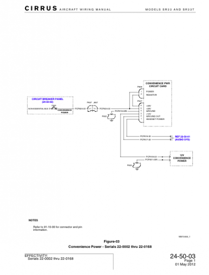 Cirrus SR22 Wire Diagram Manual Download