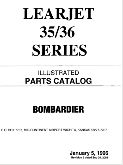 Learjet 35 (IPC) Illustrated Parts Catalog Download