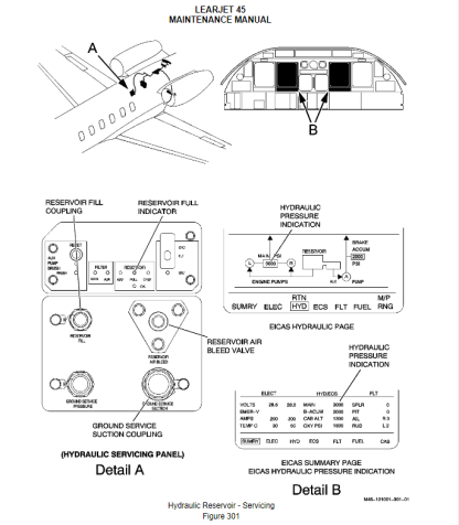 Lear Jet 45 (MM) Illustrated Maintenance Manual Download