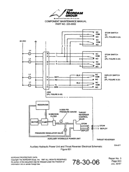 CESSNA CITATION 1 AND 2 THRUST REVERSER ASSEMBLY (MM) Illustrated Maintenance Manual Download - Image 3