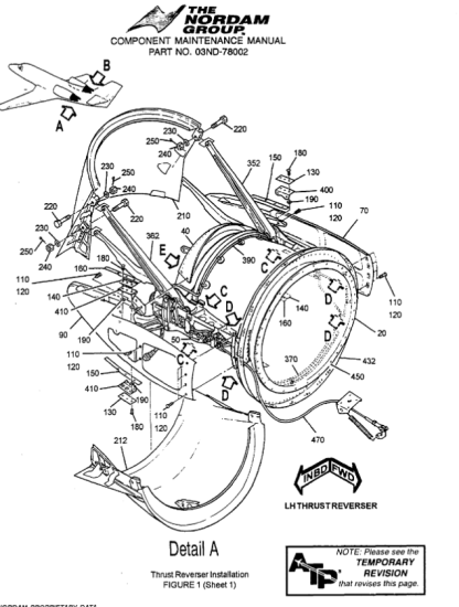 CESSNA MODEL 560 ENCORE THRUST REVERSER ASSEMBLY (MM) ILLUSTRATED MAINTENANCE MANUAL DOWNLOAD WITH (IPC) ILLUSTRATED PARTS CATALOUGE - Image 3