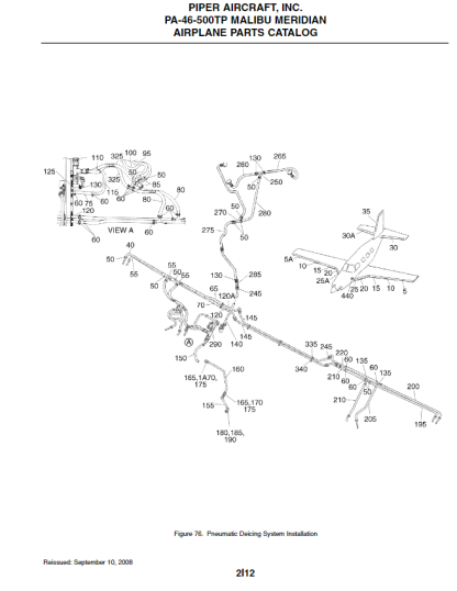 PA-46-500TP MALIBU MERIDIAN IPC Illustrated Parts Catalog Download - Image 3