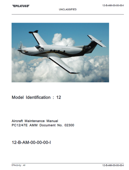 Pilatus PC-12 AMM Maintenance Manual Download