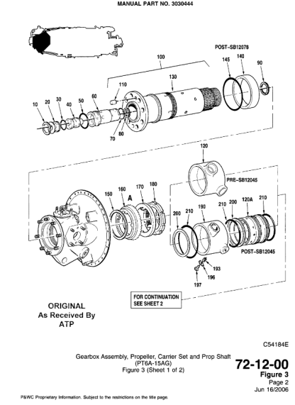 PT6A-11, 11AG, 15AG, 110, 112, 121 Turbo Prop Gas Turbine Engine (IPC) Illustrated Parts Catalog Download - Image 2