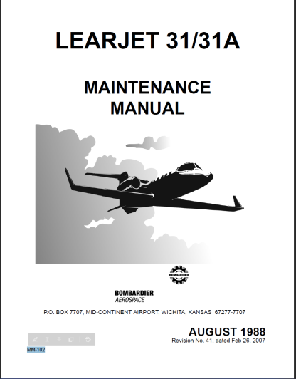 Learjet 31 AMM Maintenance Manual Download