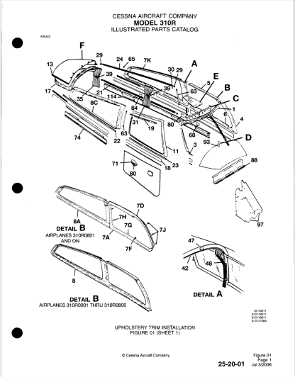 Cessna 310 Illustrated Parts Catalog (IPC) Download - Image 4