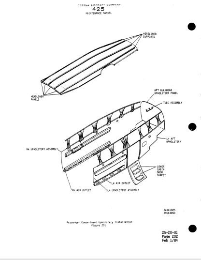 Cessna 425 Aircraft Maintenance Manual (AMM) Download - Image 4