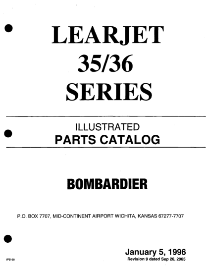 Learjet 35/35A 36/36A Illustrated Parts Catalog (IPC) Download