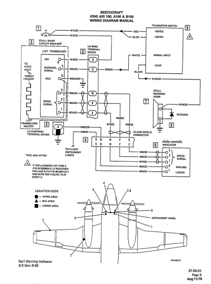 Beech King Air 100 Series Aircraft Wiring Diagram Manual (WDM) Download - Image 2