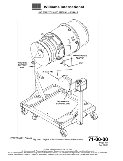 Williams FJ44-1A Line Maintenance Manual (MM) Download - Image 3