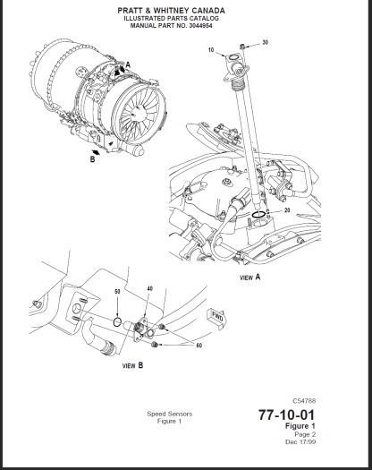 PRATT & WHITNEY 535A Engine IPC ILLUSTRATED PARTS CATALOG - Image 3