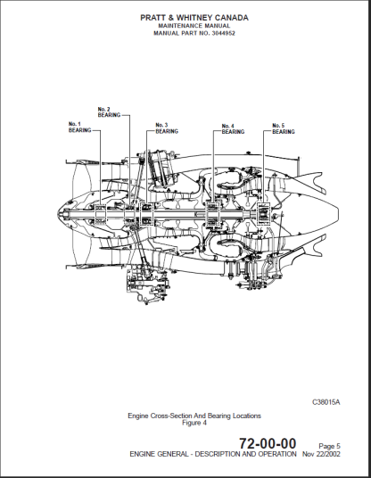 PRATT & WHITNEY 535A Engine MAINTENANCE MANUAL