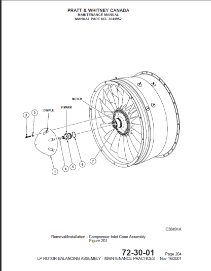 PRATT & WHITNEY 535A Engine MAINTENANCE MANUAL - Image 3