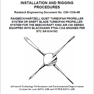 RAISBECK INSTALLATION RIGGING BLACKHAWK PT6A-135A King air c90